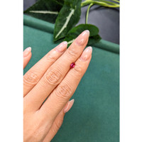 0.55 Ct. Pinkish Red Ruby from Mozambique Life Style