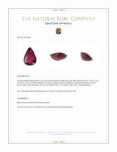 1.06 Ct. Purplish Red Ruby from Mozambique Appraisal