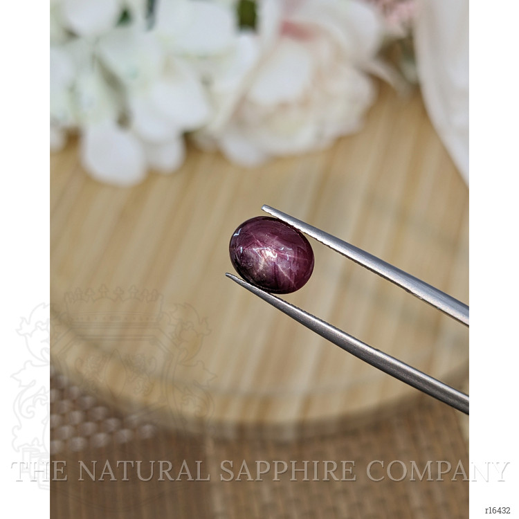 4.44 Ct. Purplish Red Star Ruby from Ceylon (Sri Lanka)