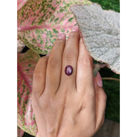 4.44 Ct. Purplish Red Star Ruby from Ceylon (Sri Lanka) Life Style
