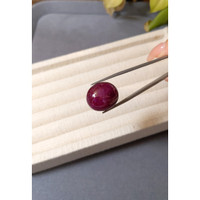 43.52 Ct. Purplish Red Cabochon Ruby from Mozambique Life Style