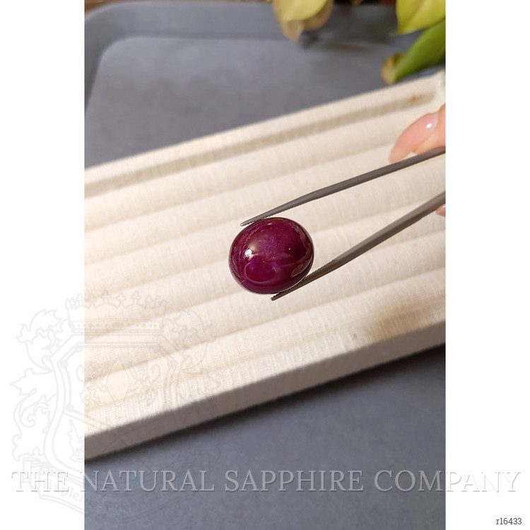 43.52 Ct. Purplish Red Cabochon Ruby from Mozambique