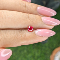 0.46 Ct. Pinkish Red Ruby from Mozambique Life Style