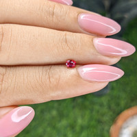 0.25 Ct. Pinkish Red Ruby from Mozambique Life Style
