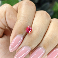 0.96 Ct. Pinkish Red Ruby from Mozambique Life Style