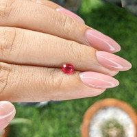 0.48 Ct. Pinkish Red Ruby from Mozambique Life Style