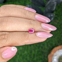 0.57 Ct. Pinkish Red Ruby from Mozambique Life Style