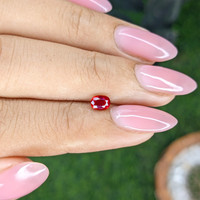 0.49 Ct. Ruby from Mozambique Life Style