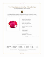 0.54 Ct. Pinkish Red Ruby from Mozambique Scan Report