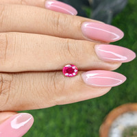 0.54 Ct. Pinkish Red Ruby from Mozambique Life Style