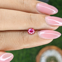 0.49 Ct. Pinkish Red Ruby from Mozambique Life Style