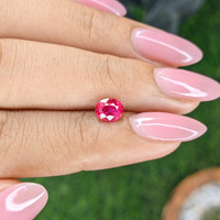 1.03 Ct. Pinkish Red Ruby from Mozambique Life Style