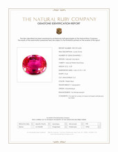 0.29 Ct. Pinkish Red Ruby from Mozambique Scan Report