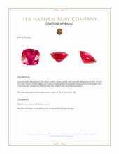 0.43 Ct. Pinkish Red Ruby from Mozambique Appraisal