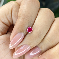 0.43 Ct. Pinkish Red Ruby from Mozambique Life Style