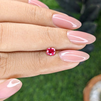0.43 Ct. Pinkish Red Ruby from Mozambique Life Style
