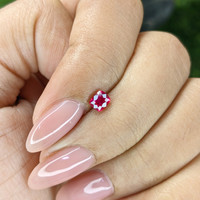 0.45 Ct. Pinkish Red Ruby from Mozambique Life Style