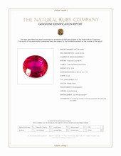 0.34 Ct. Pinkish Red Ruby from Mozambique Scan Report