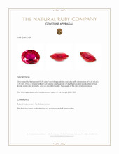 0.29 Ct. Pinkish Red Ruby from Mozambique Appraisal