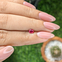 0.29 Ct. Pinkish Red Ruby from Mozambique Life Style