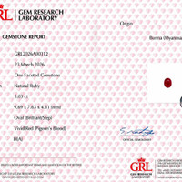 3.03 Ct. Orangish Red Ruby from Burma (Myanmar) Scan Report