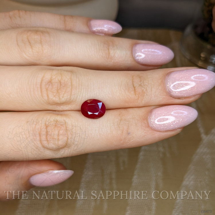 3.03 Ct. Orangish Red Ruby from Burma (Myanmar)