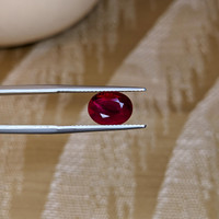3.03 Ct. Orangish Red Ruby from Burma (Myanmar) Life Style