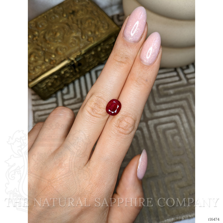 3.33 Ct. Purplish Red Ruby from Burma (Myanmar)