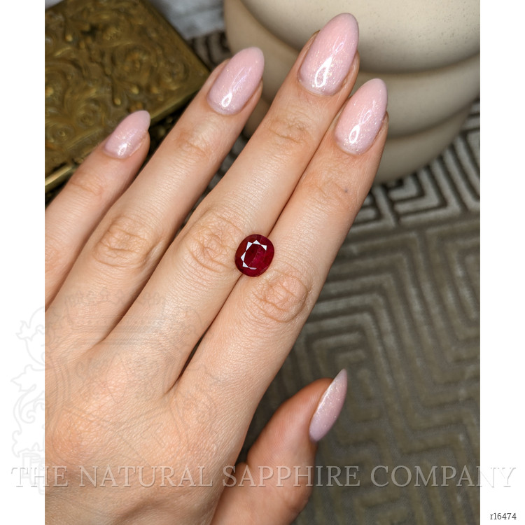 3.33 Ct. Purplish Red Ruby from Burma (Myanmar)