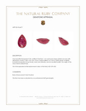 1.63 Ct. Ruby from Burma (Myanmar) Appraisal