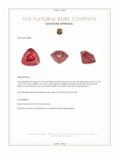 1.58 Ct. Brownish Red Ruby from Madagascar Appraisal