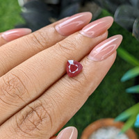 1.58 Ct. Brownish Red Ruby from Madagascar Life Style