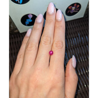 2.06 Ct. Pinkish Red Star Ruby from Burma (Myanmar) Life Style