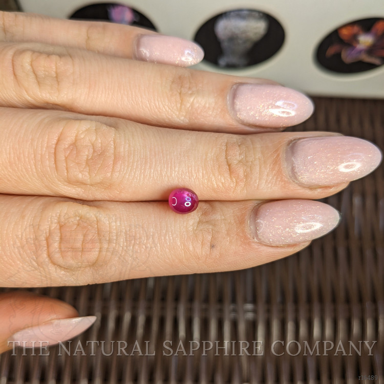 2.06 Ct. Pinkish Red Star Ruby from Burma (Myanmar)