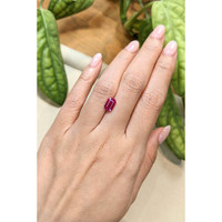 1.99 Ct. Purplish Red Ruby from Burma (Myanmar) Life Style