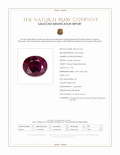 0.86 Ct. Purplish Red Ruby from Burma (Myanmar) Scan Report