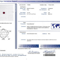 1.61 Ct. Ruby from Burma (Myanmar) Scan Report