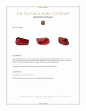 2.07 Ct. Ruby from Burma (Myanmar) Appraisal