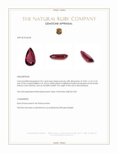 2.01 Ct. Ruby from Mozambique Appraisal