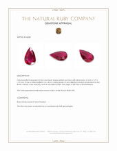 0.36 Ct. Pinkish Red Ruby from Mozambique Appraisal