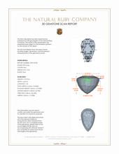 3.04 Ct. Ruby from Burma (Myanmar) 3 D Scan Report