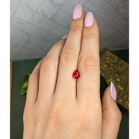 2.02 Ct. Pinkish Red Ruby from Burma (Myanmar) Life Style