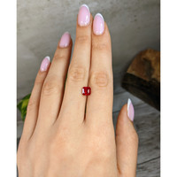 2.08 Ct. Pinkish Red Ruby from Burma (Myanmar) Life Style
