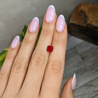 2.08 Ct. Pinkish Red Ruby from Burma (Myanmar) Life Style