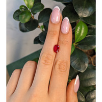 2.00 Ct. Pinkish Red Ruby from Burma (Myanmar) Life Style
