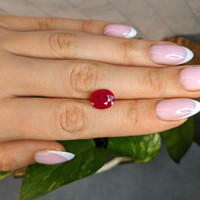 4.58 Ct. Pinkish Red Ruby from Mozambique Life Style