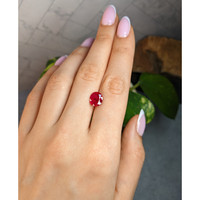 3.08 Ct. Pinkish Red Ruby from Mozambique Life Style