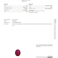 4.18 Ct. Ruby from Burma (Myanmar) Scan Report