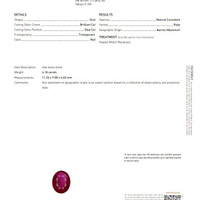 4.18 Ct. Ruby from Burma (Myanmar) Scan Report