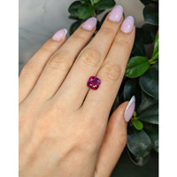 4.07 Ct. Purplish Red Ruby from Mozambique Life Style